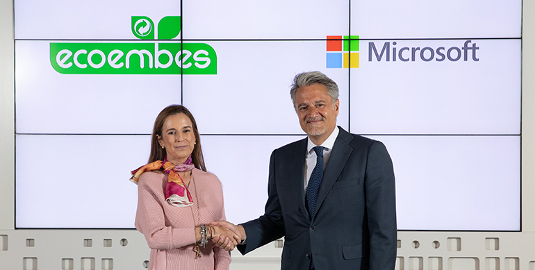 Microsoft y Ecoembes se unen para impulsar la relación entre tecnología, reciclaje y economía circular