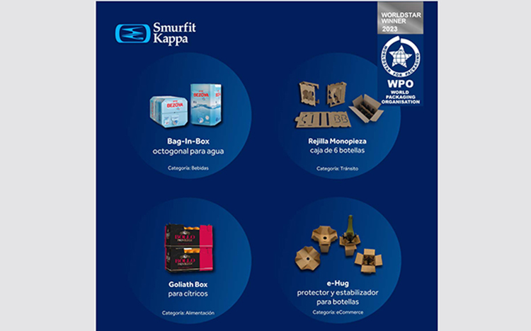 Ocho envases de Smurfit Kappa premiados en los WorldStar Awards, cuatro de ellos “made in Spain”