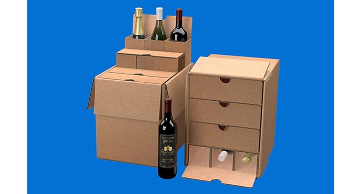 Embalaje para vino que permite aprovechar el boom de las ventas de este producto por internet