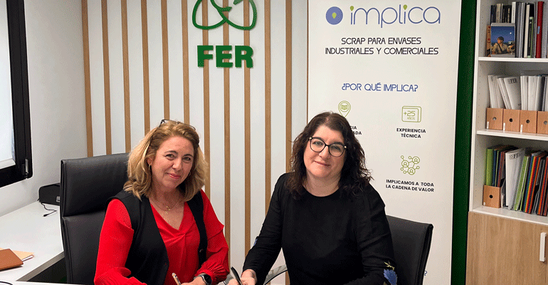 FER e IMPLICA firman un convenio de colaboración para la gestión de los envases industriales y comerciales