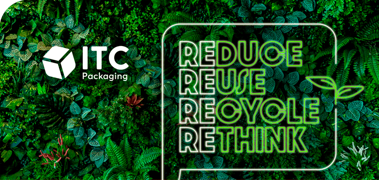 ITC Packaging presentará sus nuevas soluciones de packaging en Hispack bajo el claim: Reuse, Reduce, Rethink and Recycle