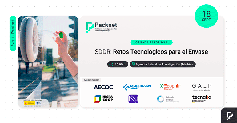 PACKNET organiza en Madrid una jornada sobre los retos tecnológicos del envase ante la implementación del SDDR
