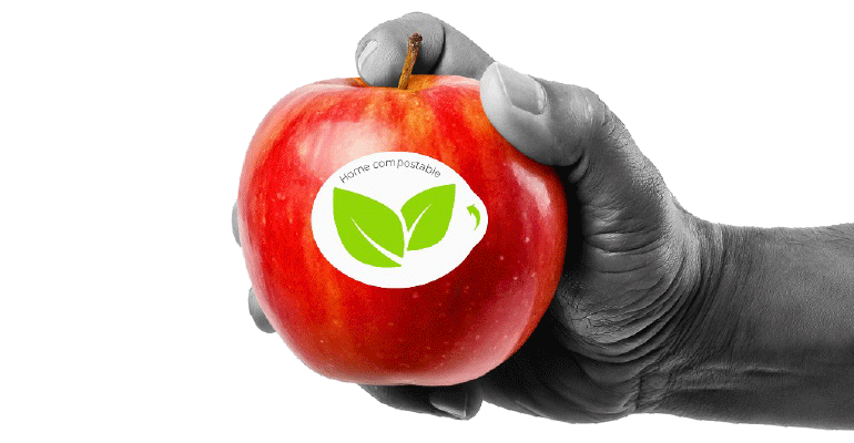Por qué las etiquetas compostables para frutas son el futuro del envasado hortofrutícola